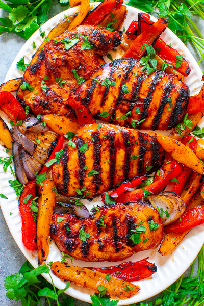 Grilled Sriracha Barbecue Chicken