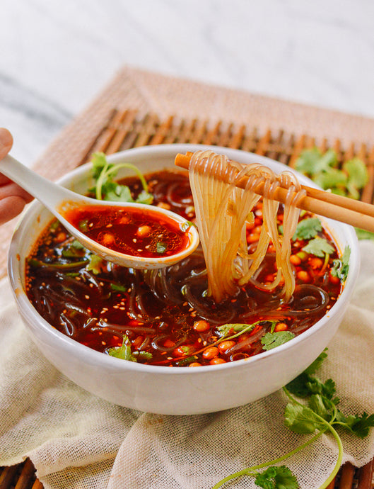 Chongqing Hot and Sour Glass Noodle Soup (Suan La Fen)